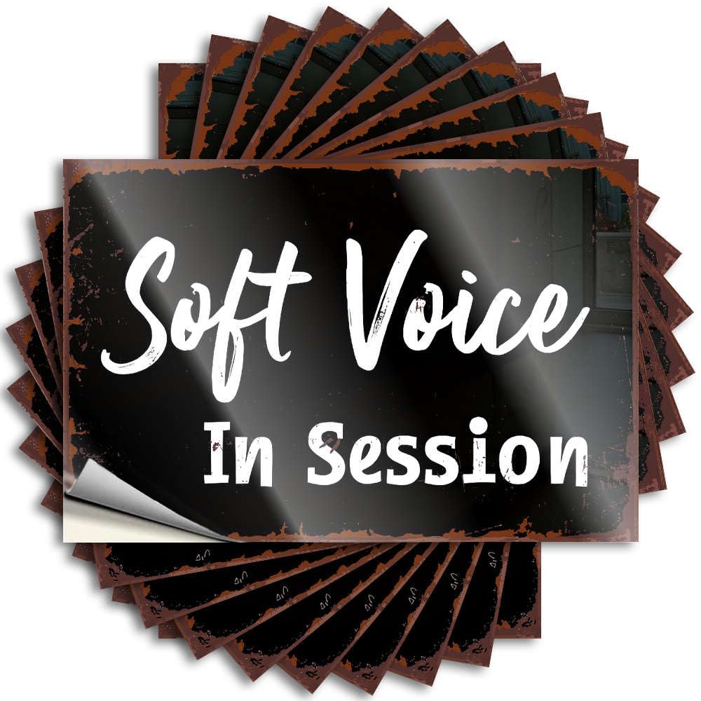 Saying - Affirmation Bumper Soft Voice in Session for Interesting Tiki Bar Accessories(12X18CM)