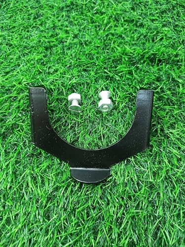 Image of Metal C-Type Clamp Mounting Bracket with Rivets | Heavy Duty Pipe Holder Support Clip for Irrigation /Plumbing Sprinkler Fittings | Pack of 20 Brackets with Fasteners | 2.5 inch