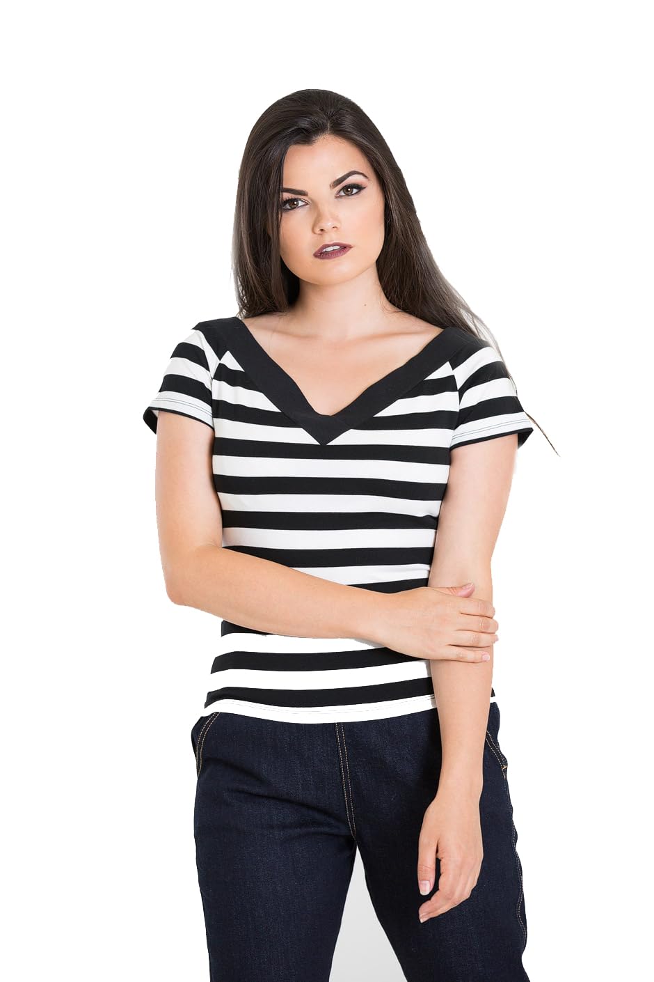 Hell Bunny Unisex Blk Caitlin Top