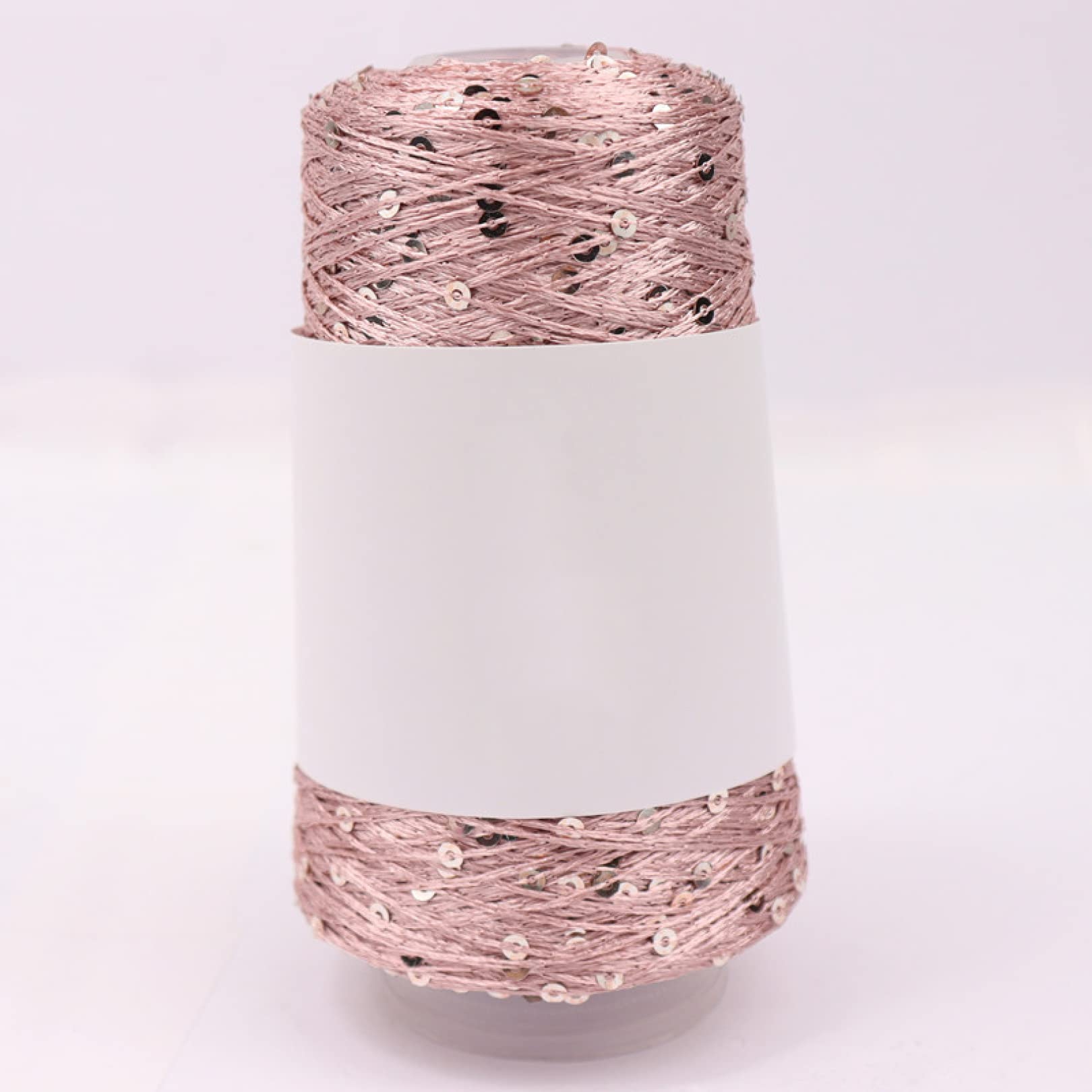 Włóczka Summer Ice Silk Mercerized Yarn 700m 100g z cekinami Wełna do robótek ręcznych DIY na lalki szmaciane i kocyki(Blue Gold)