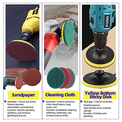 Swpeet 5 Inch Sanding Discs Pad Assorments Set - Image 3