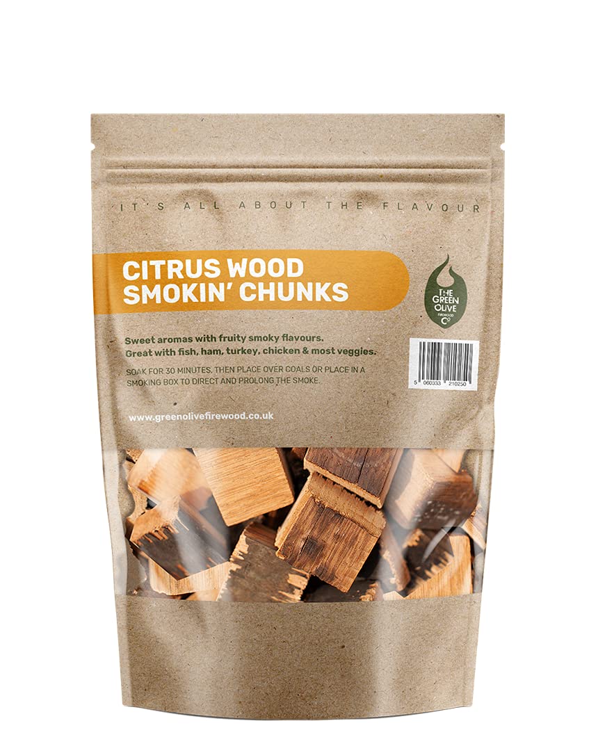 Green Olive Firewood Company Smoking Woods (Chunks | 5L, Citrus)