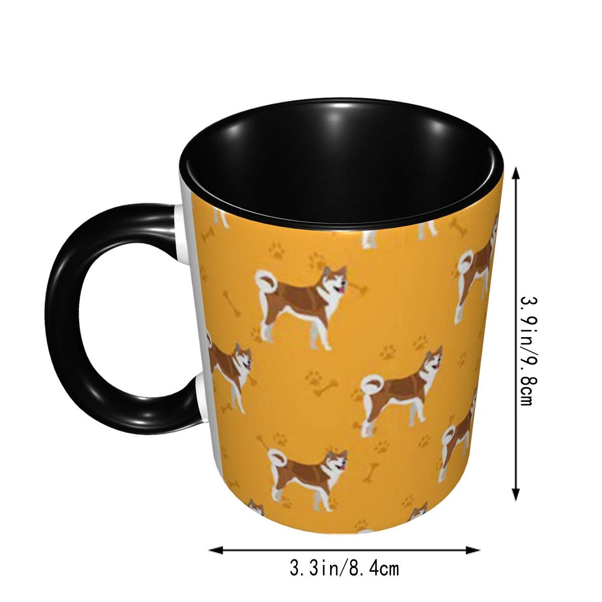 Amazon.co.jp: マグカップ 秋田犬 かわいい 犬柄 (3) コーヒーカップ