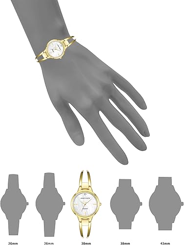 Vista 4 de Anne Klein - Reloj de pulsera con esfera de diamante auténtico para mujer