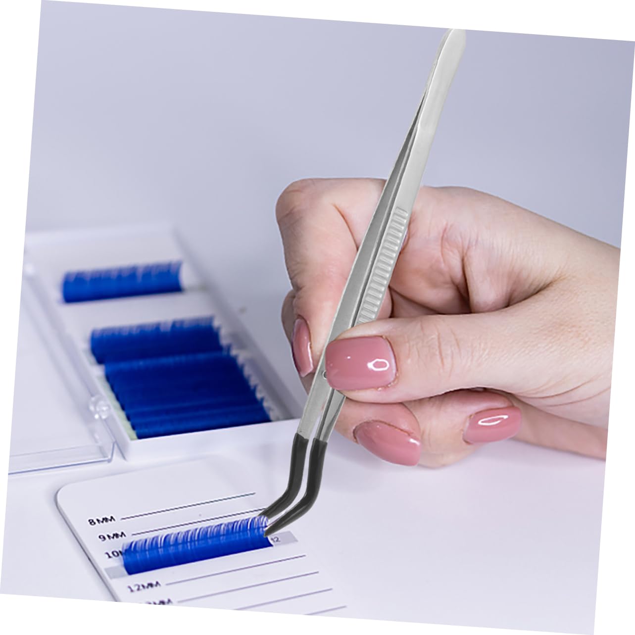 Balacoo Ergonomic Metal Tweezers Pcs Stainless Steel Lash Tweezers for Eyelash Application Sticker Jewelry Stamp