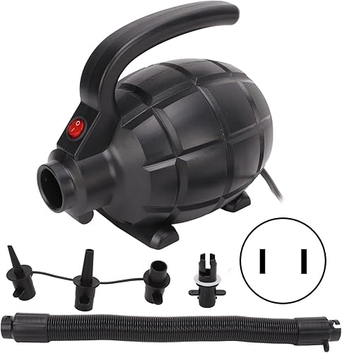 Miniatura 8 de Bomba de aire eléctrica, 600 W, 1600 lmin, amplia aplicación, inflador, bomba defladora de 2.4 psi, alta presión para interiores (enchufe de EE. UU.
