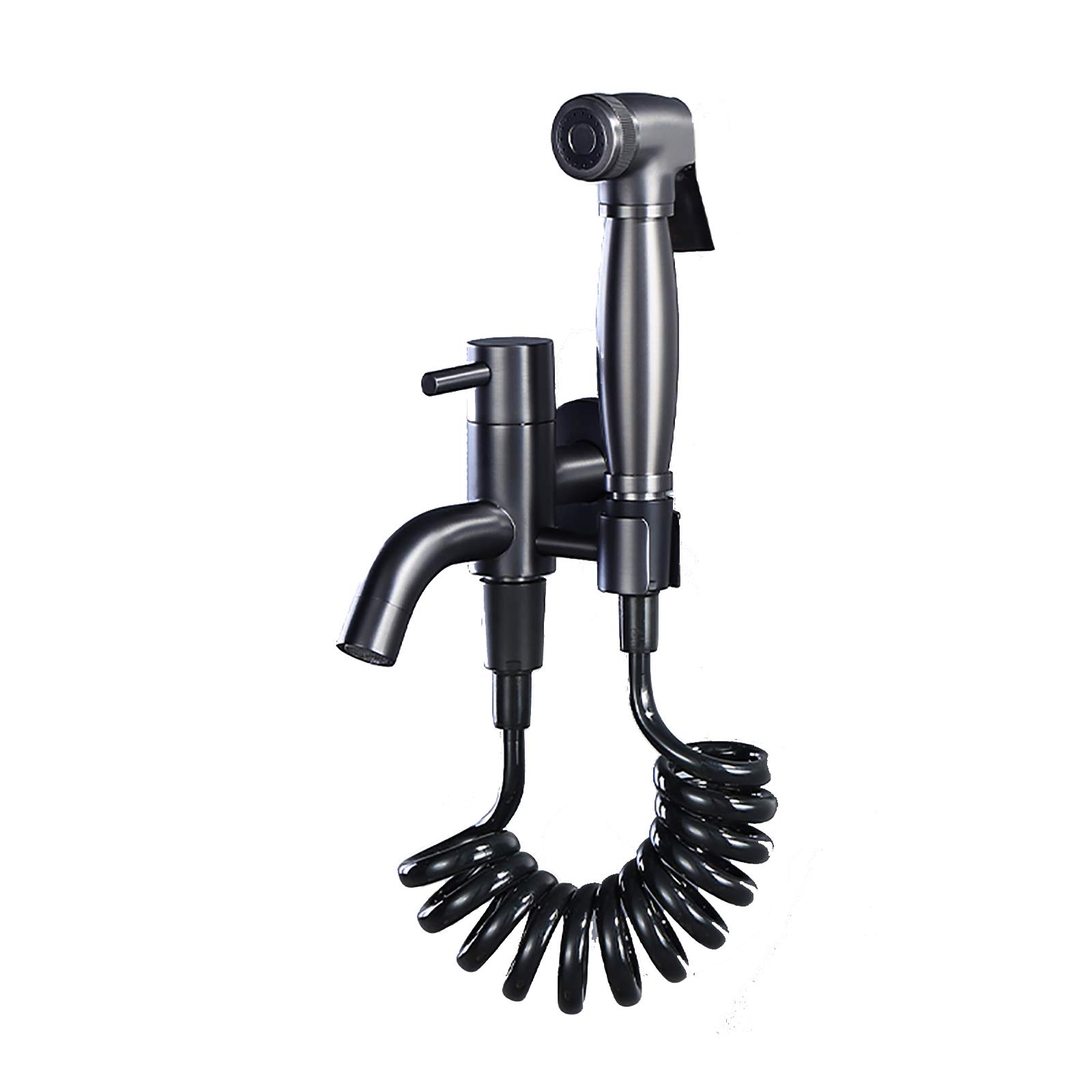 Pulvérisateur de bidet pour toilettes fini gris brossé