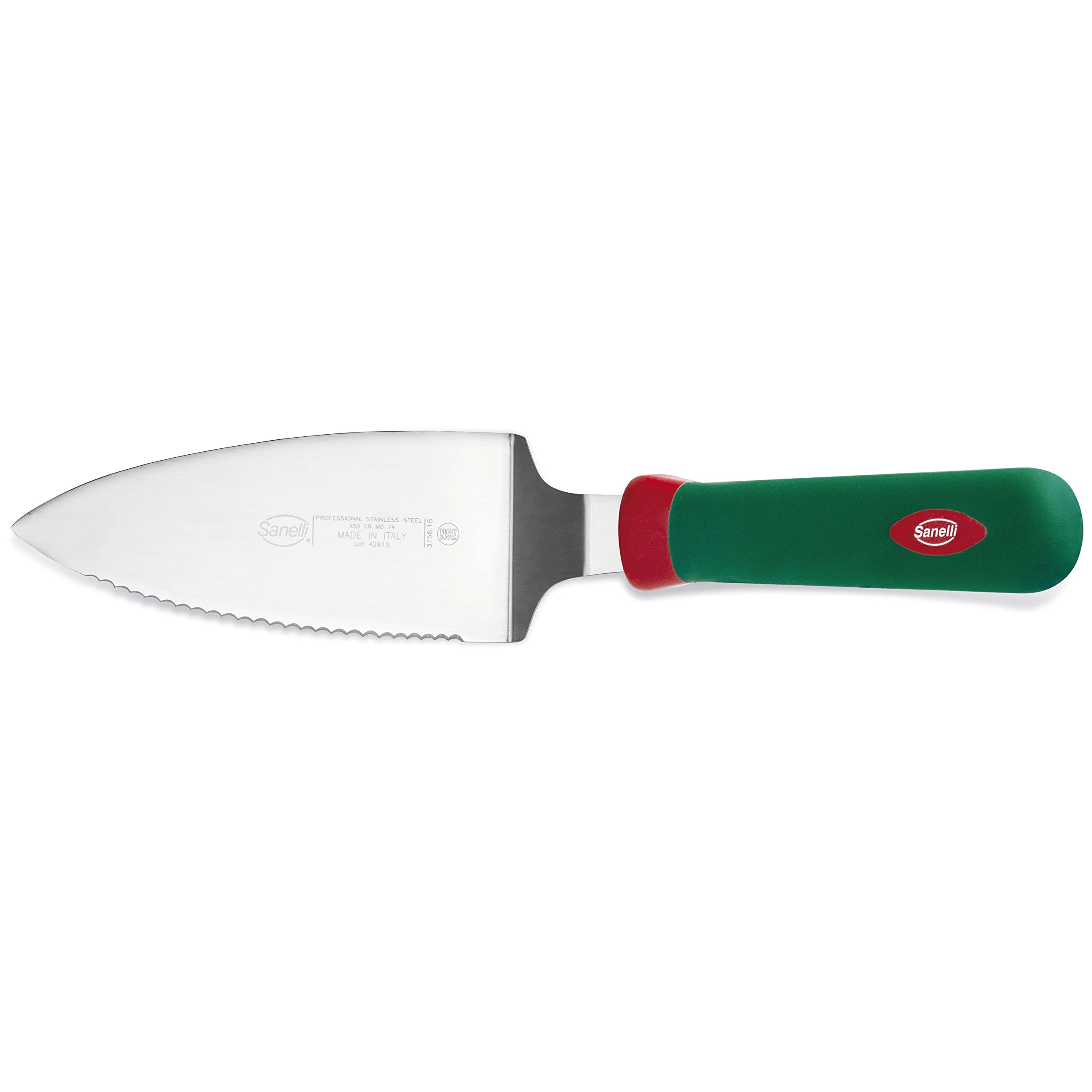 Spatule à gâteau dentelée Sanelli Premana Professional, acier inoxydable durable de 18 cm