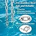itayak Boat Anchor Chain, 316 Stainless Steel Marine Grade Anchor Lead Chain-5/16 Inch x 4 Feet with Dual 5/16 Inch Lock Ring Shackles for Boats, Works with Different Anchors