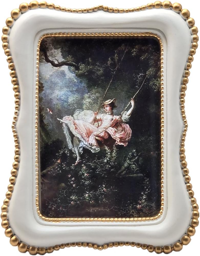 5x7 Vintage Picture Frame, Antique Bronze Gold Ornate Photo Frame, for Tabletop and Wall Display, Decorative Retro Home Decor, Photo Gallery Art