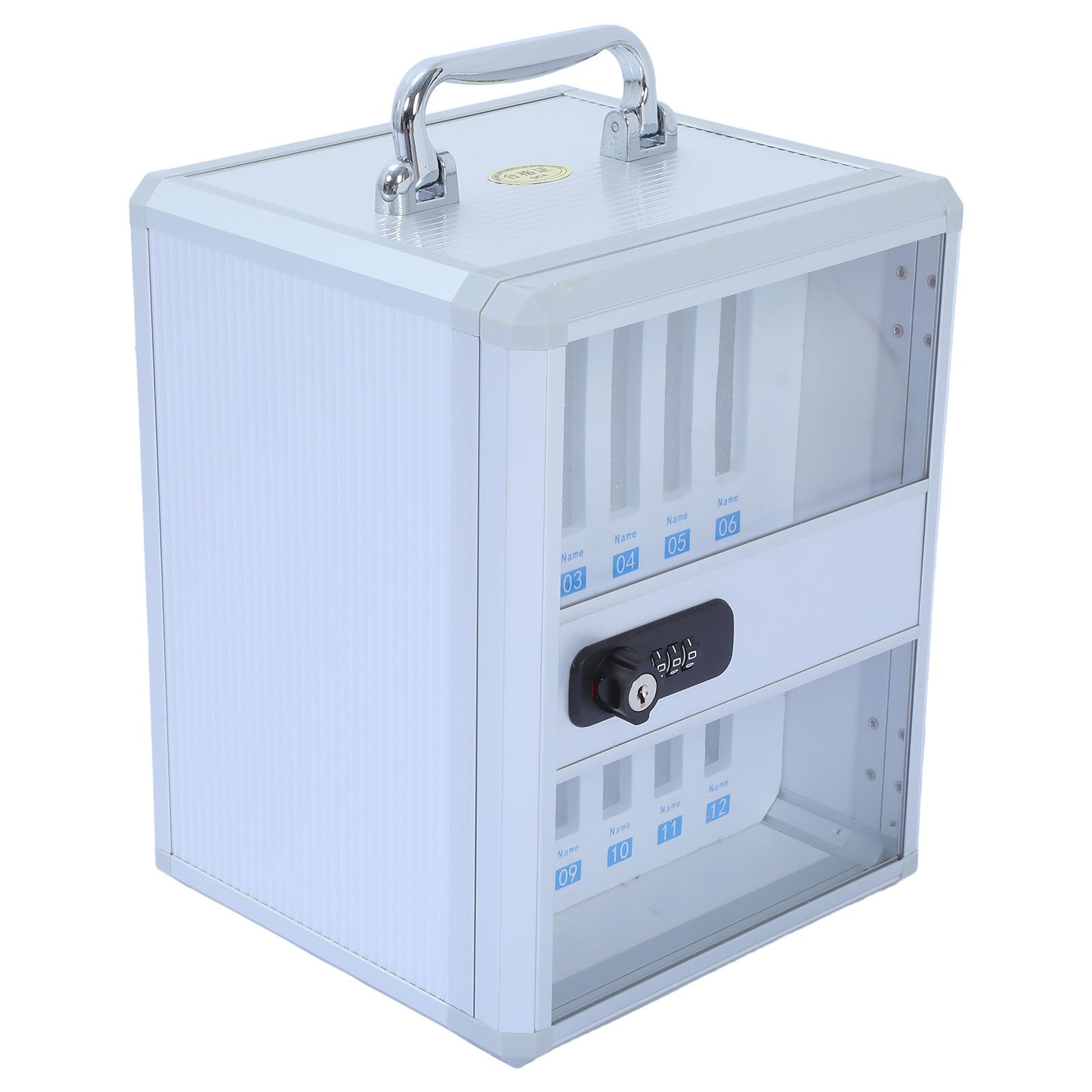 Caja de Seguridad para Móviles de Metal Ligero, 12 Compartimentos