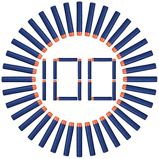 NIWWIN 100 Unids 7.2cm Relleno Foam Darts Bullet para Nerf N-Strike Elite Series Blasters Kid Nerf Toy Gun Paquete de Recarga Azul | Ya disponible en tu tienda friki favorita! En mundofriki.es!