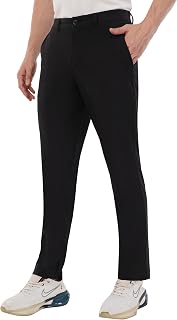 SaintX Men's Premium 4-Way Stretchable Formal Summer Pants | Stylish Slim Fit Multi-Purpose Athleisure Trousers | Business... Price In India