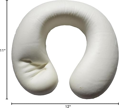 Miniatura 6 de Bookishbunny Almohada de viaje en forma de U de espuma viscoelástica suave para reposacabezas (borgoña)