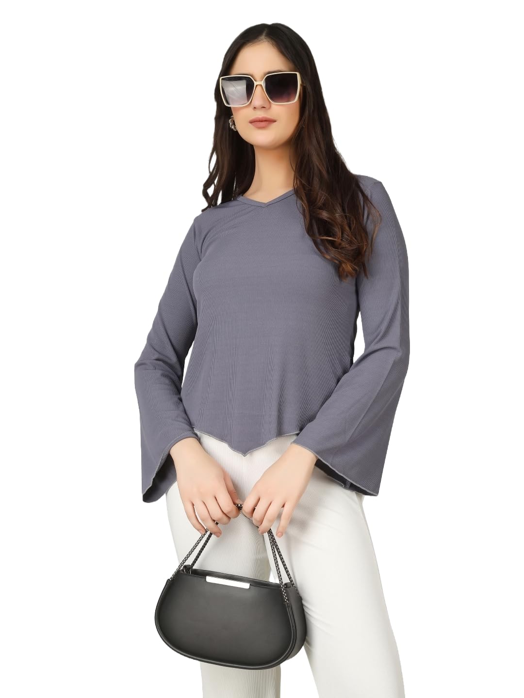 plus size Women Top Bell Sleeve | Casual Top for Women Full Sleeve-picture-16