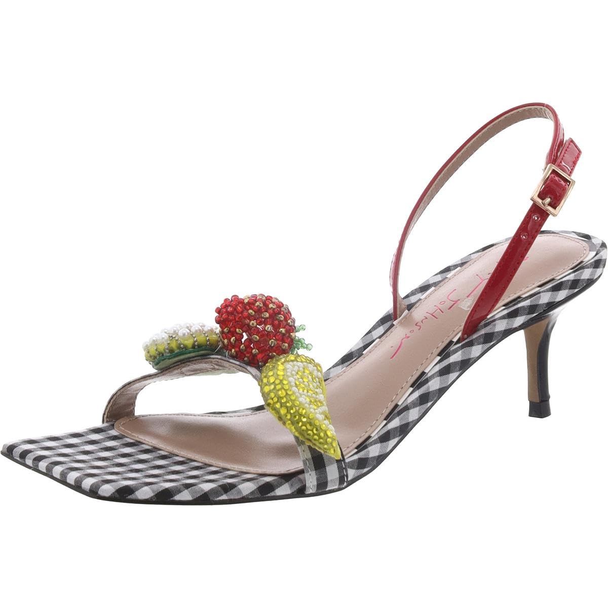 Sandales à talon Betsey Johnson Colson noir multicolore en taille 36