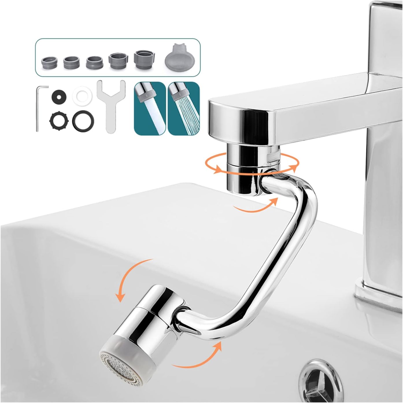 SHMSHNG Mousseur Robinet 1080 Degr s A rateur De Robinet Avec Mousseur shmshng-mousseur-robinet-1080-degr-s-a-rateur-de-robinet-avec-mousseur