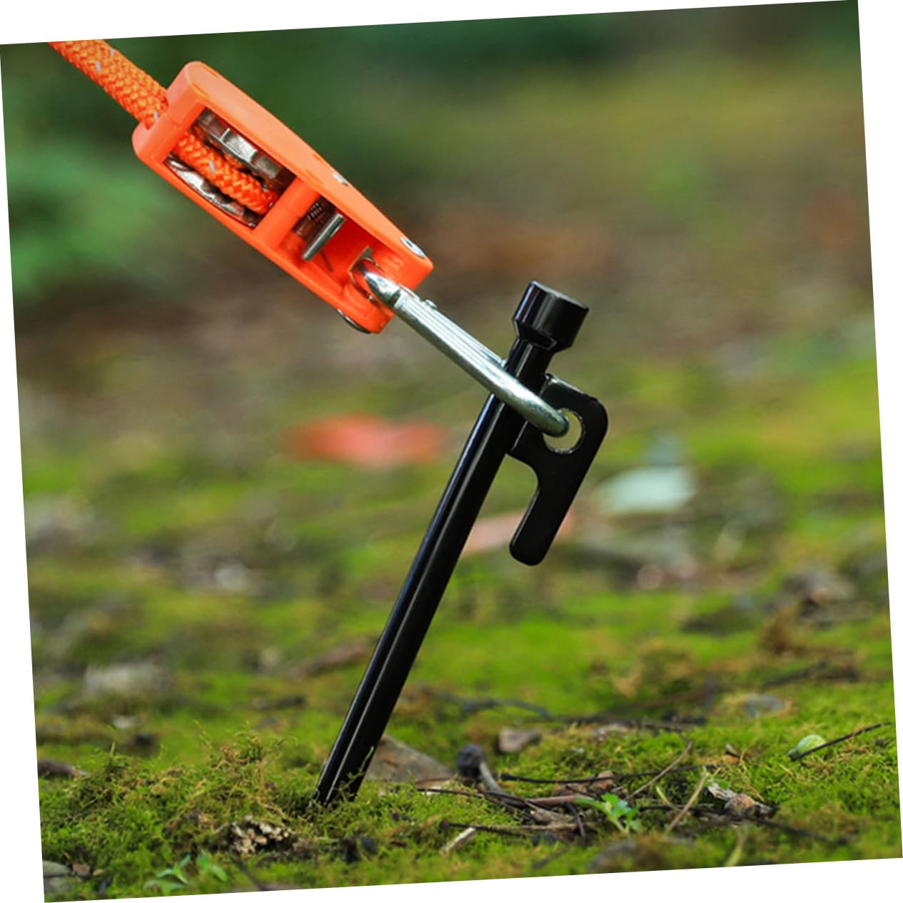 10 pièces Piquets de Tente Métal Piquets de Fixation Sol Robustes Anti-Vent pour Camping Extérieur Accessoires Tente