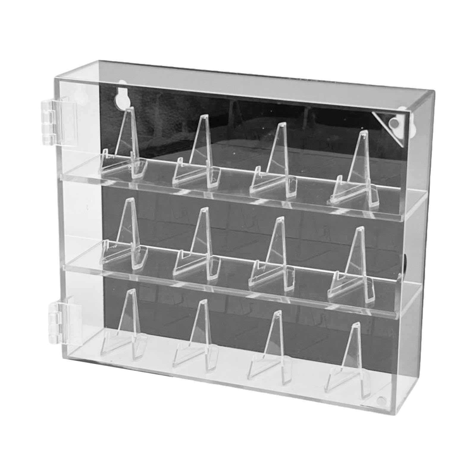 Colcolo Estuche Exhibidor Anillos Caja Organizadora Acrílica Transparente con Soportes Anillos Función Apilable Adecuado para Regalos