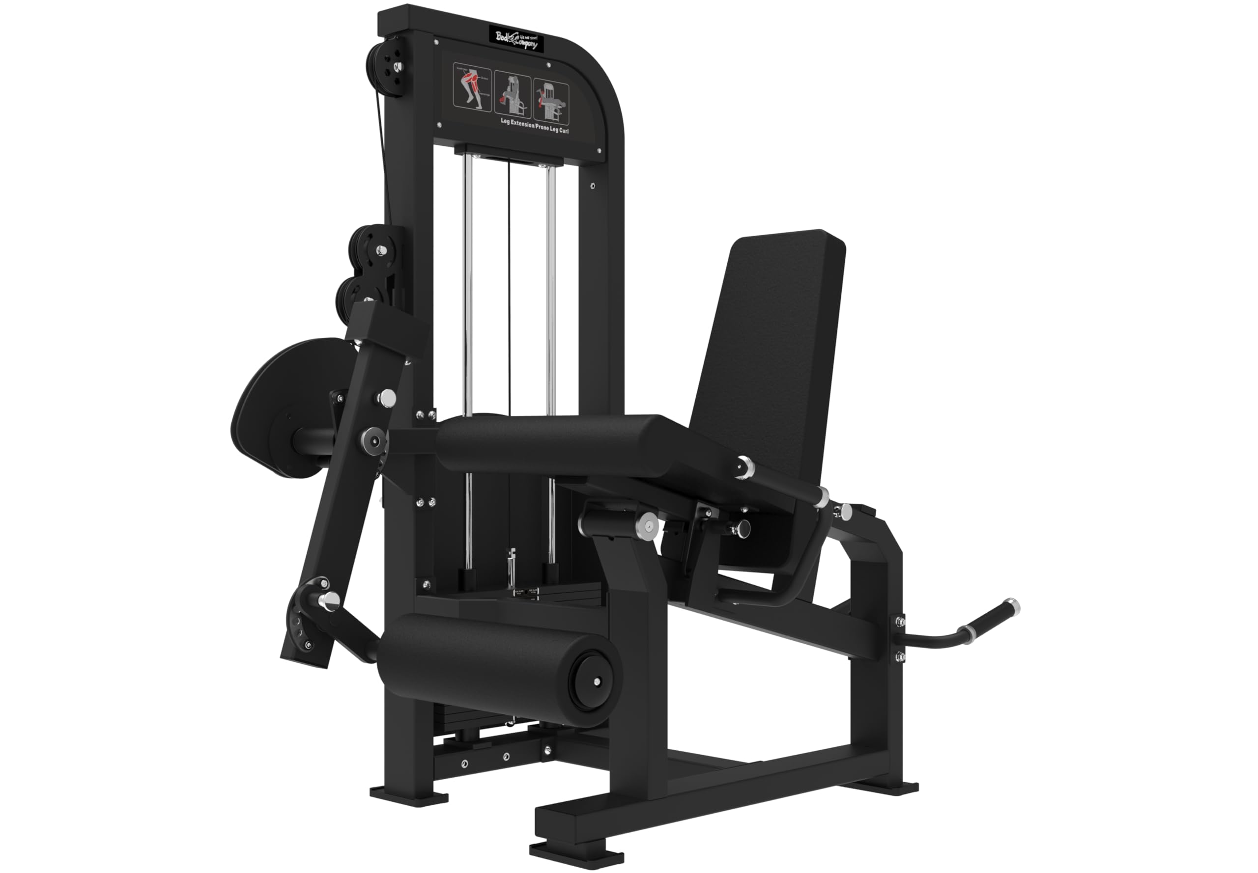 Beinstrecker- und Beinbeuger-Maschine mit 80 kg Steckgewichten