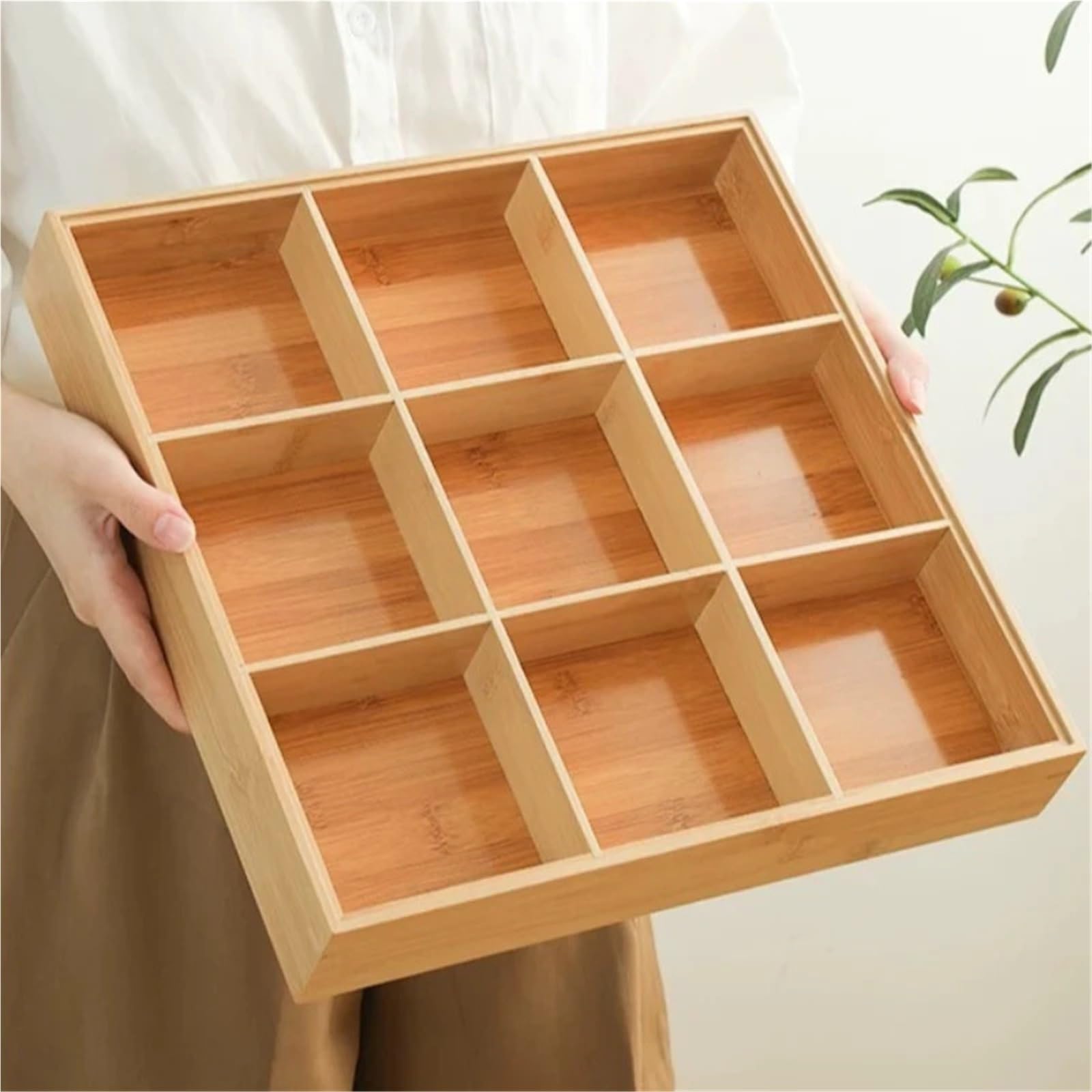 Teilen Sie Gitter-Snacktablett for den Heimgebrauch mit einem Deckel für Partys
