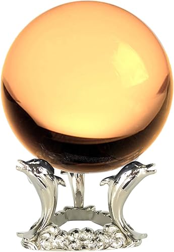 Miniatura 6 de Amlong Crystal Bola de cristal transparente de 4.331 in (4.2 pulgadas) con soporte de delfín y paquete de regalo para bola decorativa, fotografía de