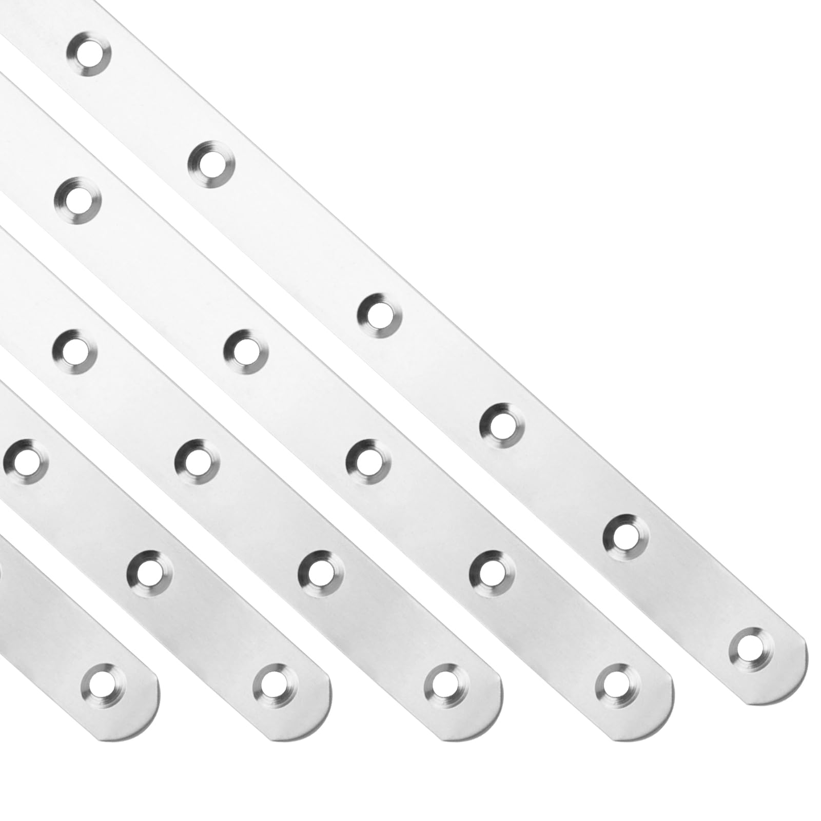 Beihuazi 10Pcs Piastre Di Giunzione Per Riparazione Connettore Piatto In Acciaio Inossidabile Piastre Staffa Piatta Forata Con Viti