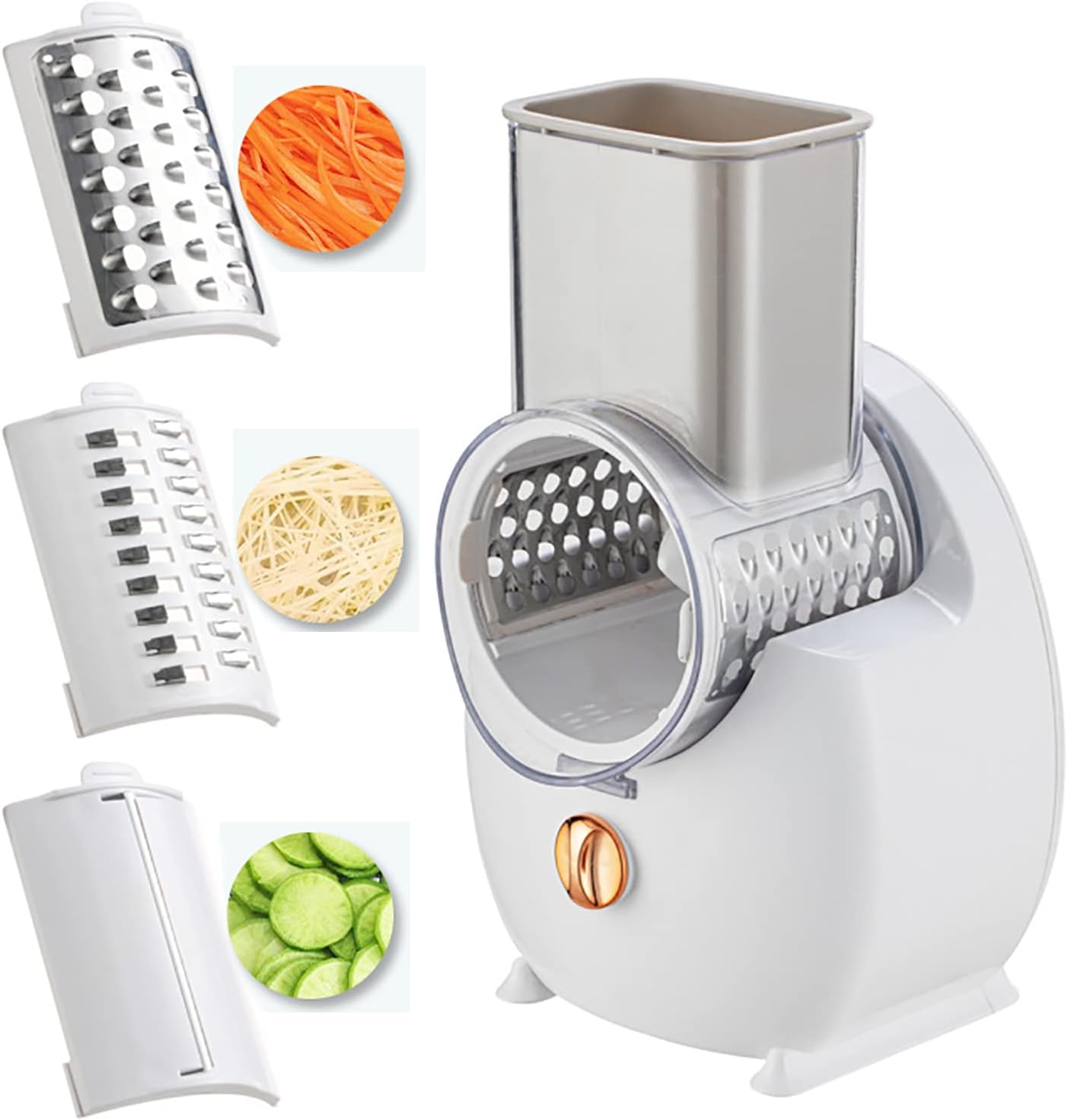 Portable 3 in 1 Electric Vegetable Slicer Set, Vegetable Chopper Food Processor