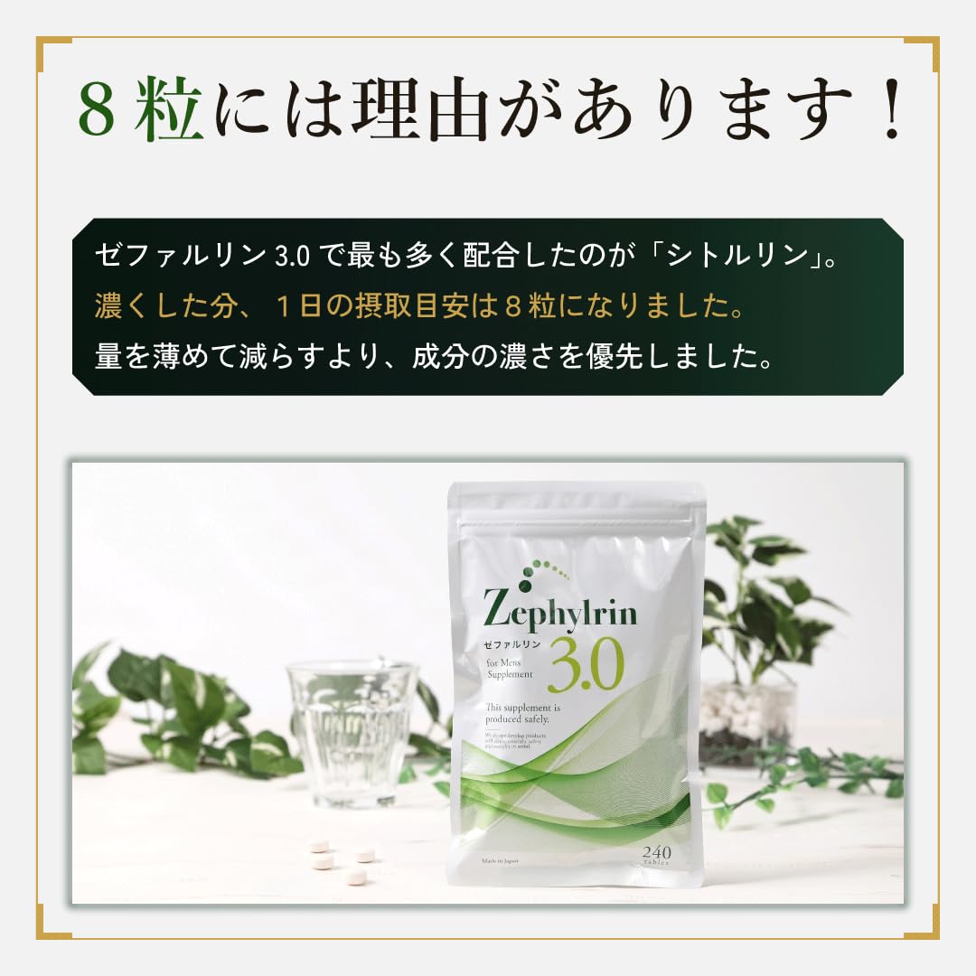 Amazon | Zephylrin3.0 メンズサプリ 国内製造 亜鉛 アルギニン