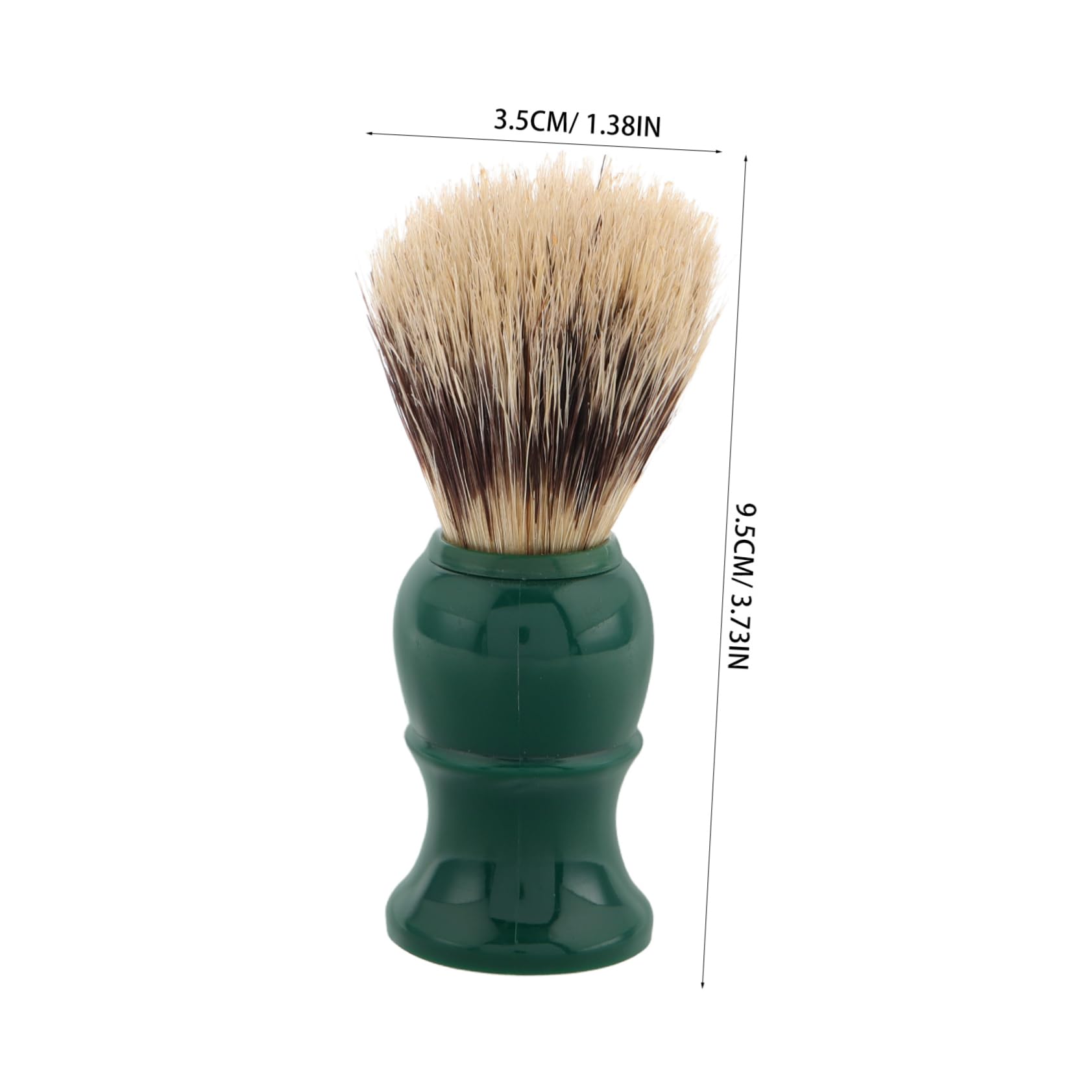 TOVINANNA Care Brush Foam Brush Beard Brush Shaving Brush for Grooming Styling Brush Cleaning Brush for Beard Shaving Mousse Brush Beard Cleaning and Grooming Brush Bristle Hair Green