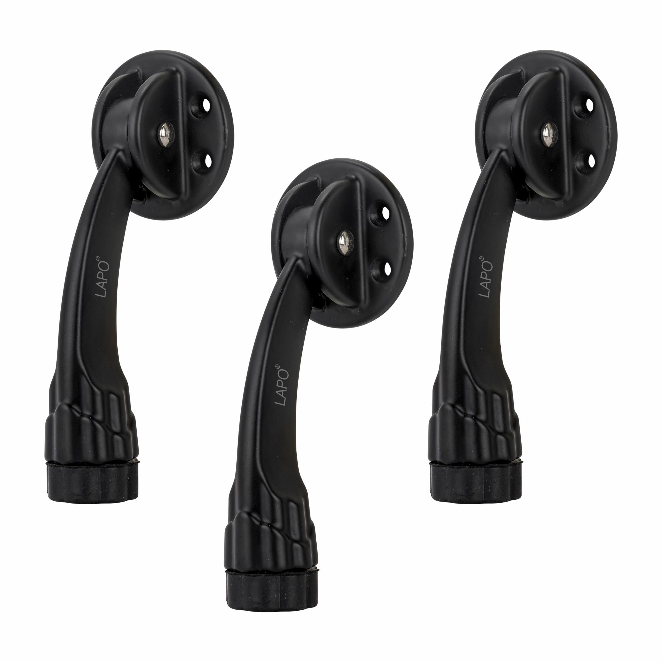 LAPO 3 Pack Rajwadi 5-Inch Door Stopper for Home, Kick Down Rubber Door Stopper, Door Holder to Protect The Door, Door Protector for Home Main Door, Bedroom, Office, Kitchen û Black Finish Pack of 3 (B0CH3Q1YBH) Amazon Price History, Amazon Price Tracker