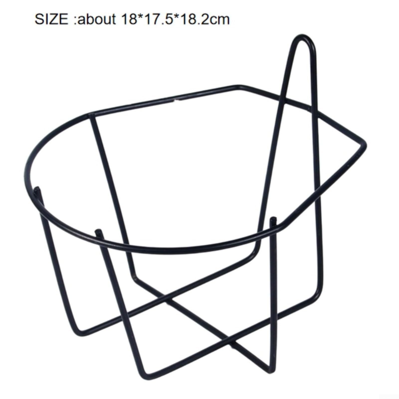 Juego de 3 soportes de pared de hierro negro para macetas, Polisheh de forma segura, perfectos para balcón, jardín y decoración de interiores