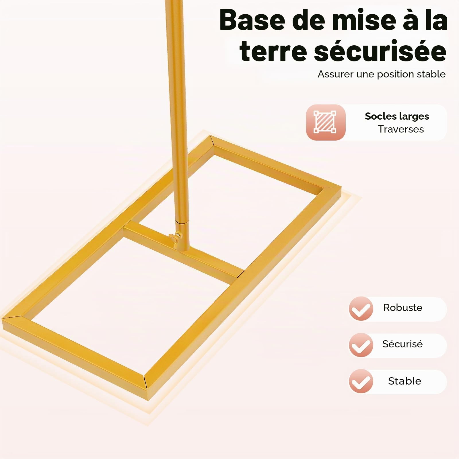 Lot de 2 supports d'arche de mariage en métal de 2 x 2 m, toile de fond et arche de ballons, avec 2 colonnes de support de fleurs, convient pour les mariages, les fêtes d'anniversaire, les banquets