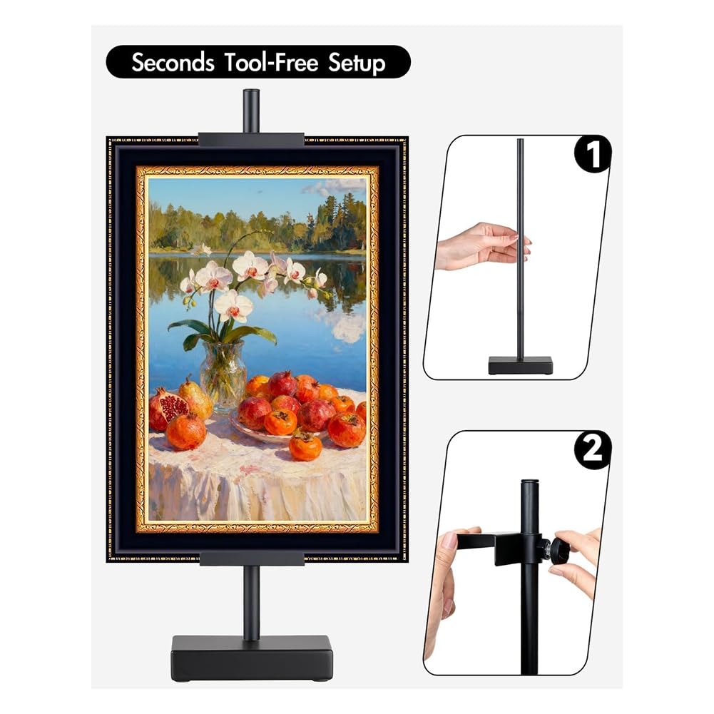 Cavalletto da Scrivania Regolabile, Supporto per Cornice, Regalo di San - Decorazione In Metallo