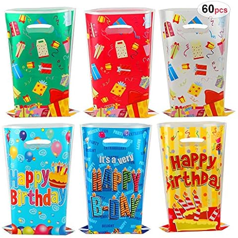60 Bolsas Regalo Cumpleaños HOWAF Cover