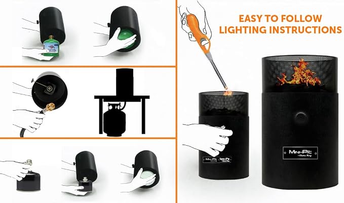 Brasero portátil pequeño Flame King para exteriores miniatura 7