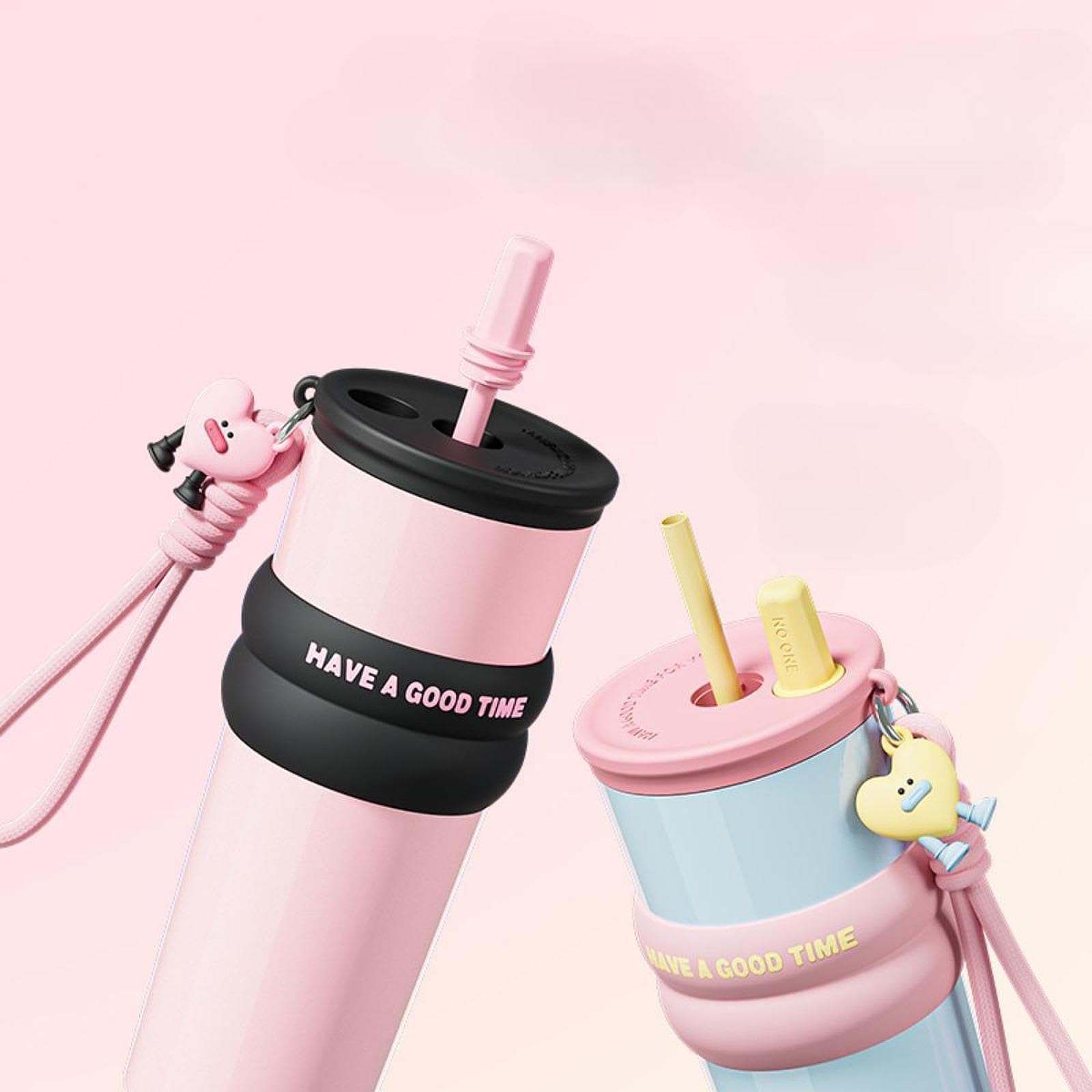 Mug de Isotherme 710 Ml, Idéal pour Le Café L'eau, Adapté à Diverses Activités, Rose