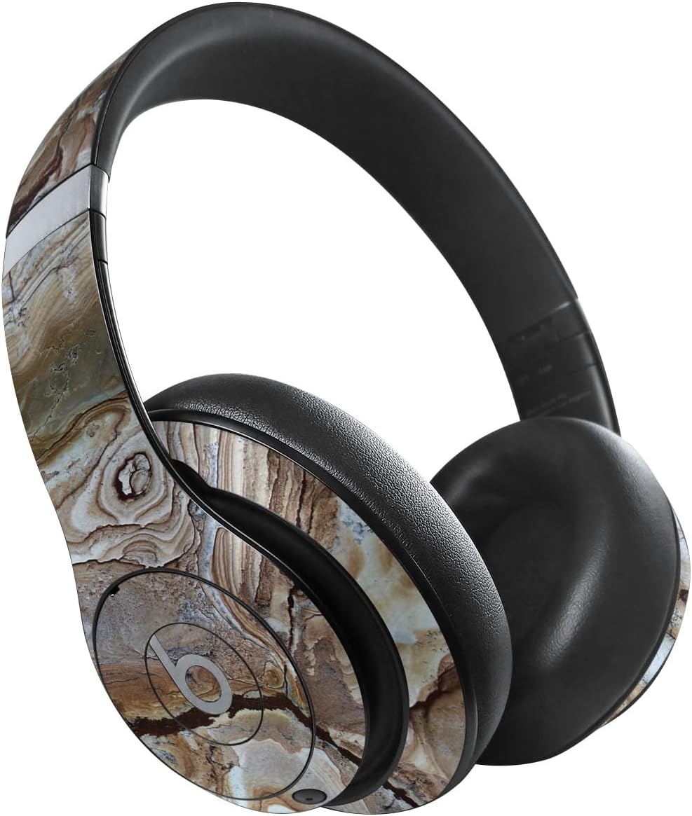 MightySkins Skin Compatible with Beats Studio Pro - Brown Marble | Protective, Durable, and Unique Vinyl Decal wrap Cover | Easy to Apply, Remove, and Change Styles