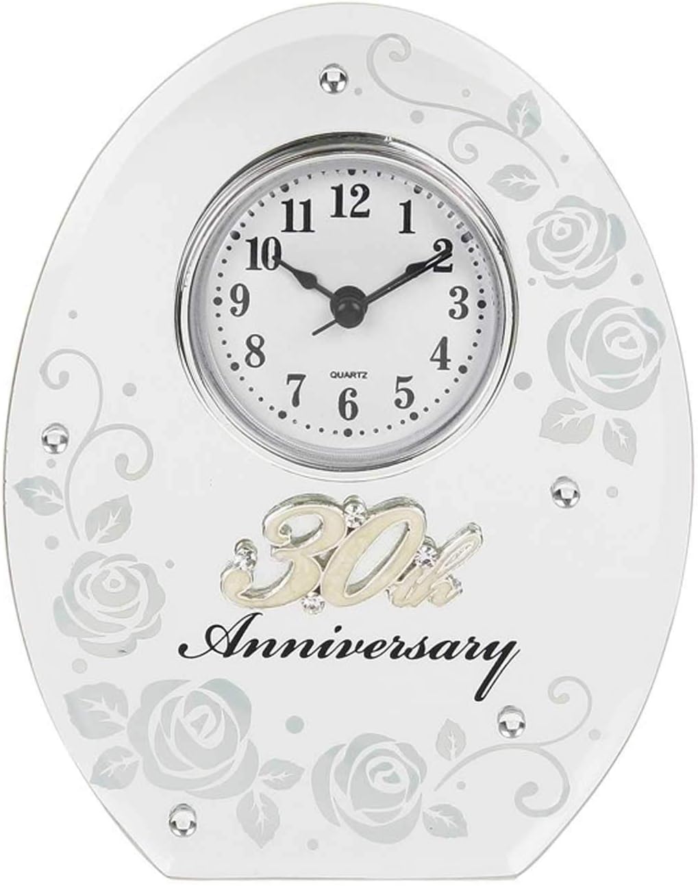 Shudehill 30th Wedding Anniversary Clock Gift, 17cm x 13cm