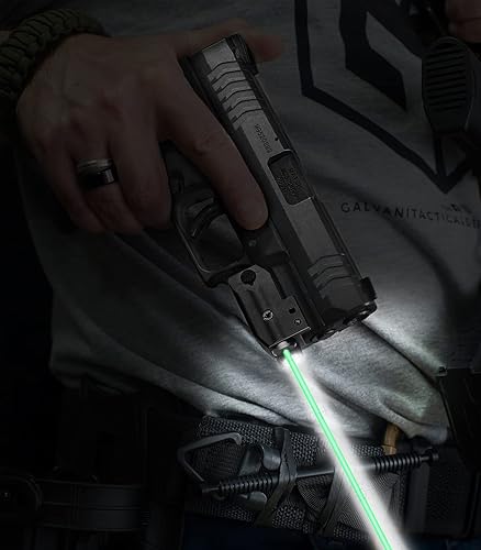 Miniatura 7 de Combo de luz láser verde de 350 lúmenes linterna táctica con USB recargable para pistolas, pistolas, mira láser, riel Picatinny Fit