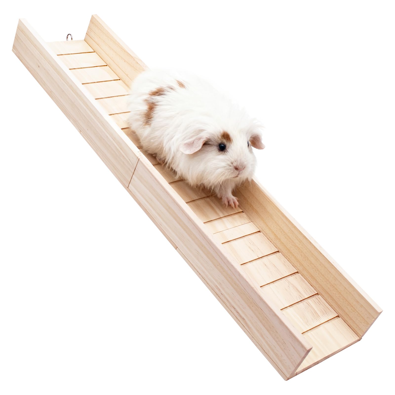 Meerschweinchenrampe aus Holz für Käfig Hamsterleiter Spielzeug Brückenkäfig Zubehör für Meerschweinchen, Hamster, Ratten, Chinchillas, Eichhörnchen