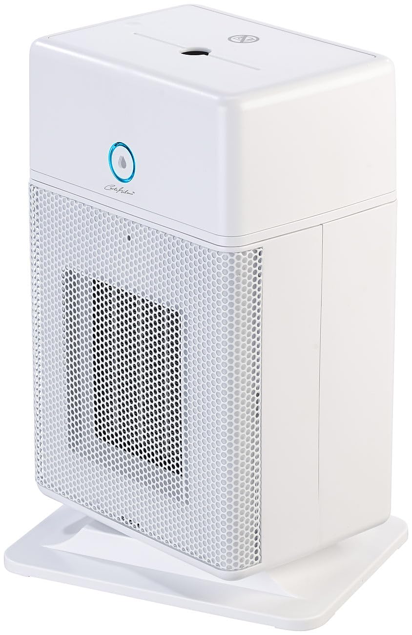 Calefactor cerámico 2 en 1 con humidificador, termostato y oscilación, 1800 W