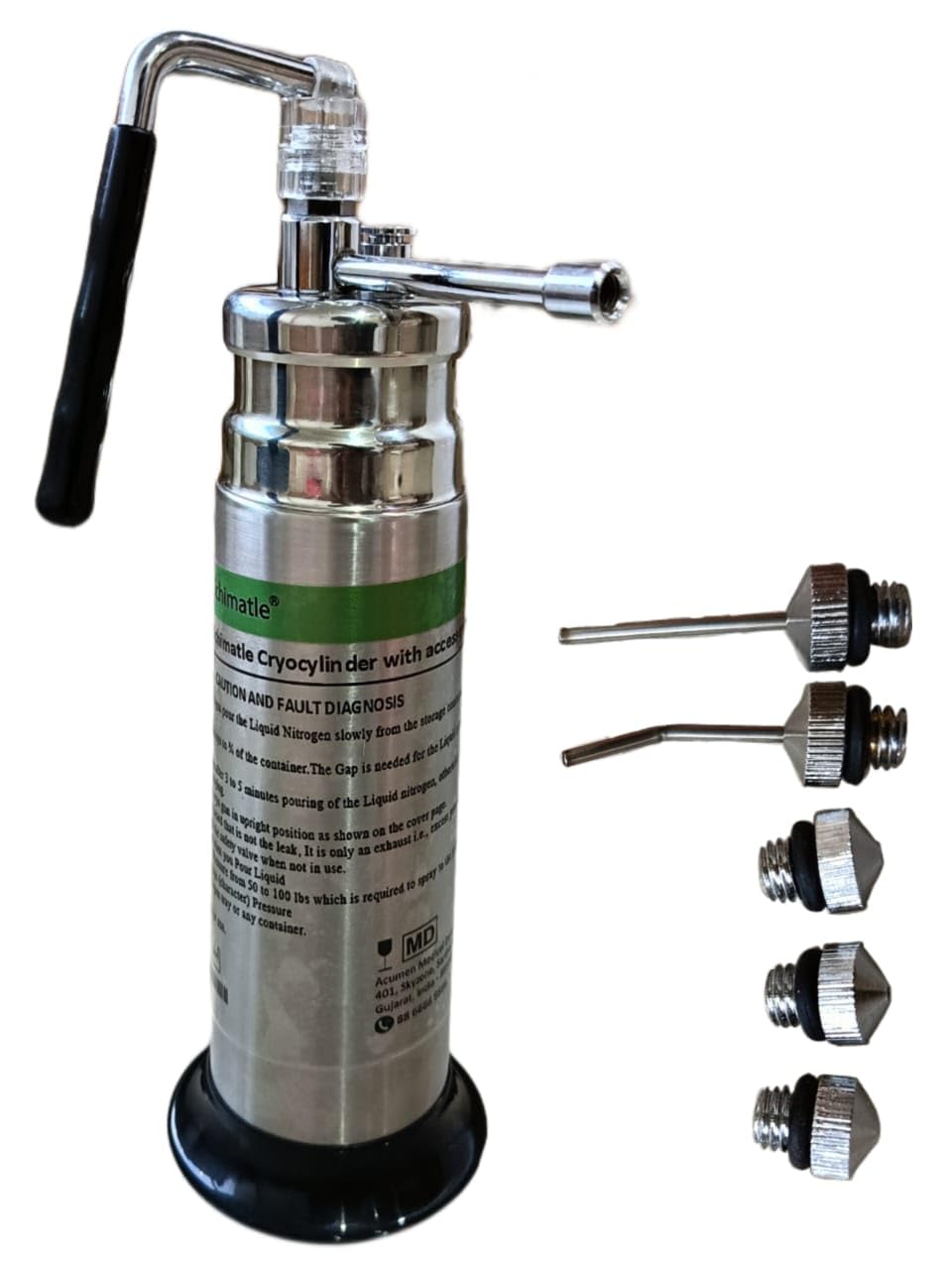 Acumen Schimatle Mini Cryo Gun Liquid Nitrogen Cryo System(500ml) (B082XC75D2) Amazon Price History, Amazon Price Tracker