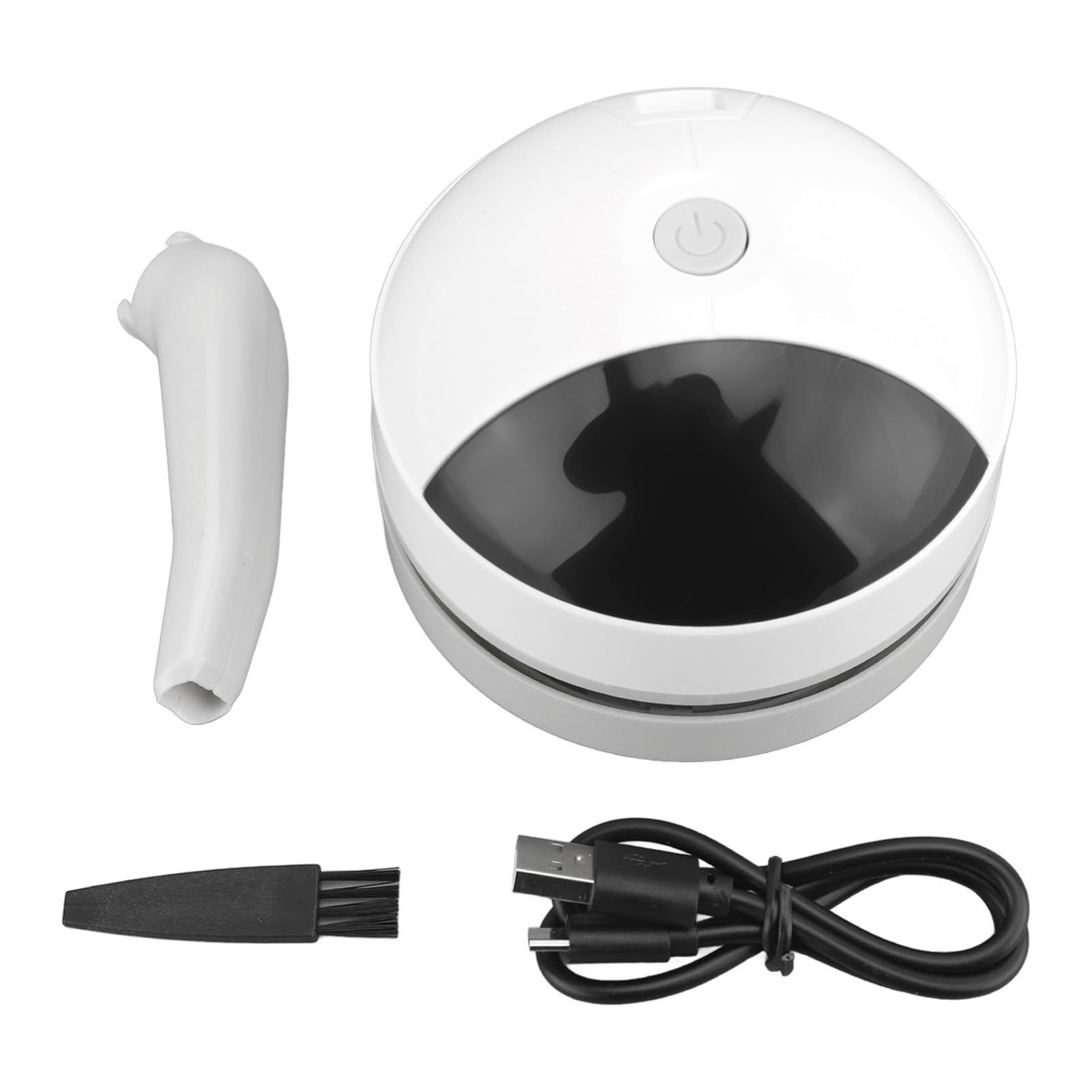 Mini Table Dust Vacuum Cleaner with 360° Rising Wind, Powerful Suction, Removable Nozzle, 1200mAh Rechargeable Battery, USB Charging, 3-4 Hours Working Time, Quiet
