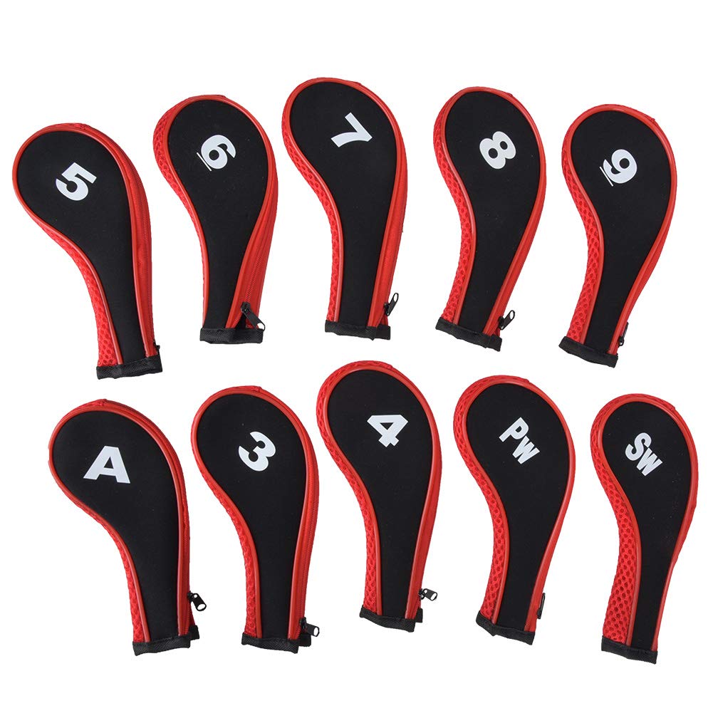 Housses de Protection pour Têtes de Club de Golf, Tissu Résistant avec Design Compact 17.5x8cm, Étui de Transport pour Amateurs de Golf, Accessoires Sport Pratique