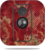 Vista 60 de MightySkins - Skin de fibra de carbono para cámara Blink XT para exteriores, chips dorados, acabado de fibra de carbono texturizado, protector