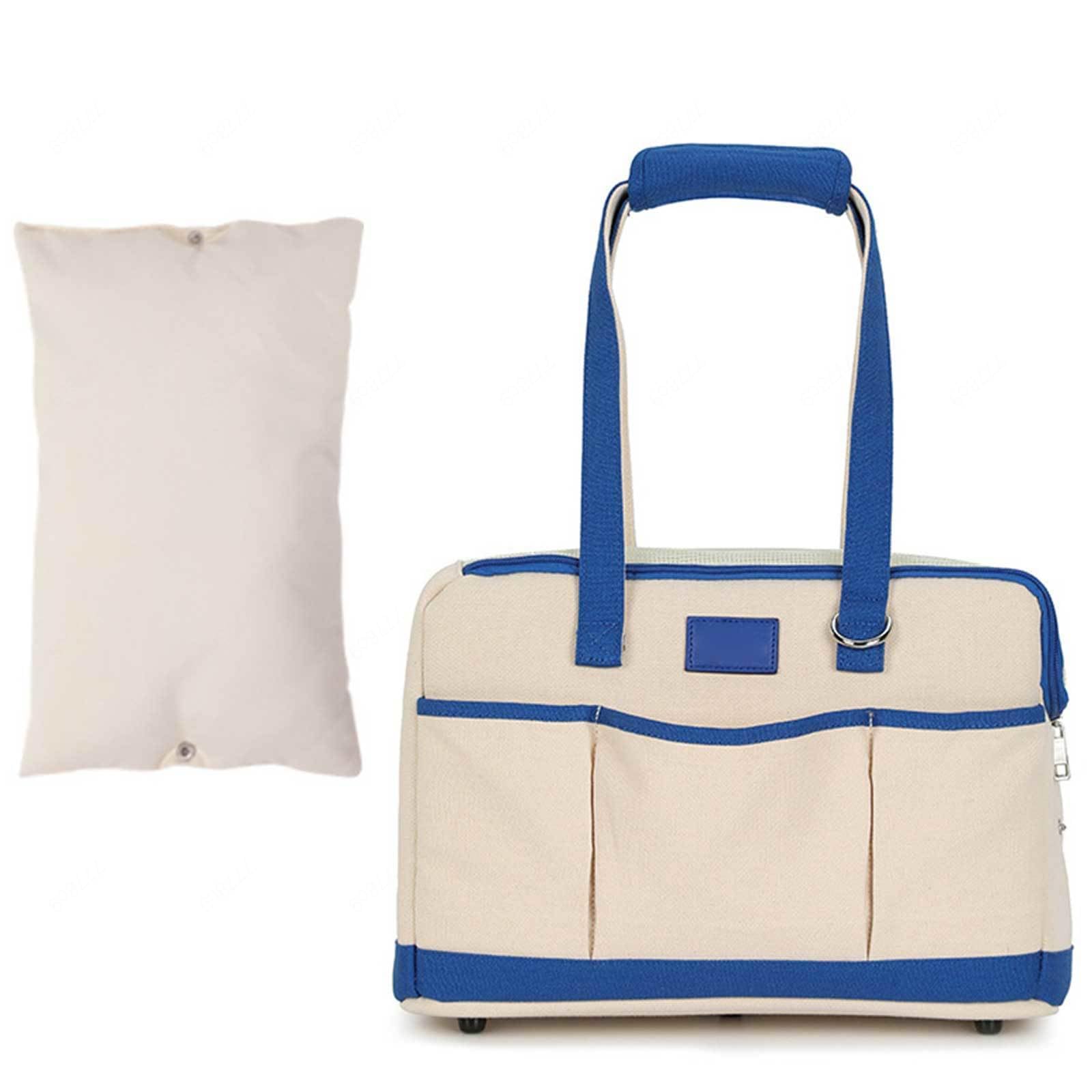Bolso de Viaje para Mascotas Monedero para Perros Monedero de Animales Pequeños Bolsa para Cachorros Mochila para Perros para Perros Pequeños, Gatos para Viajes Al Aire Libre,Blue