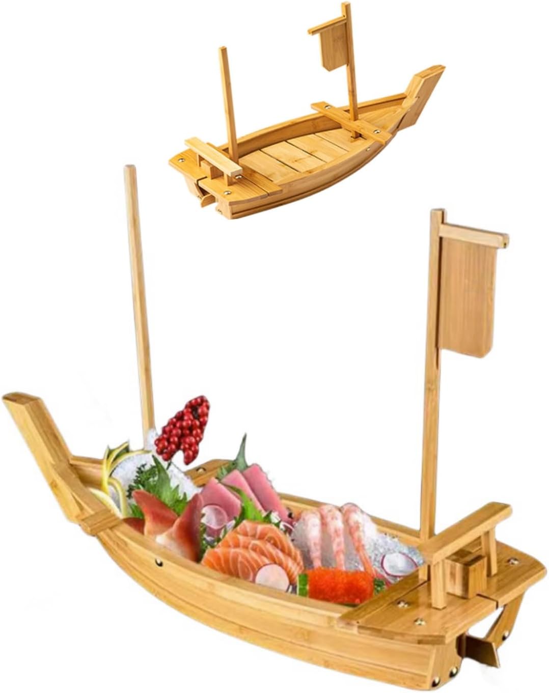 Amazon.co.jp: 寿司 ボート 舟盛り 器 皿 寿司盛台 刺身盛台 川舟 将軍