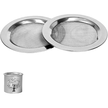 Set of 2 Incense Strainers Stainless Steel Sieves for Oil Burners and Incense Burners Heat Resistant Burner Sieve Diameter 10 cm Ideal for Incense Burners and Oil Burners