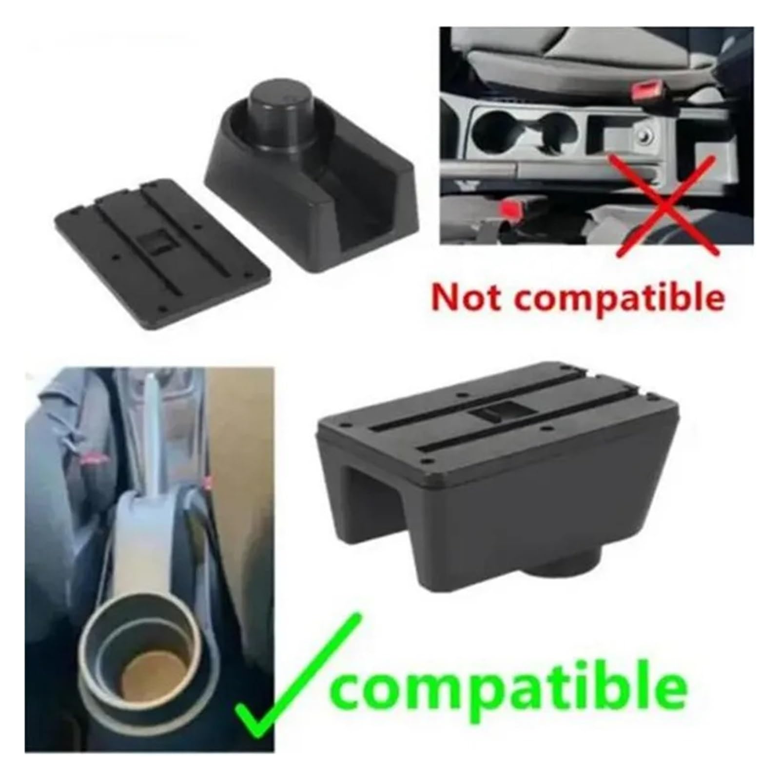Per Seat Per Ibiza 6J 6L Scatola Portaoggetti Bracciolo Auto Doppio Strato